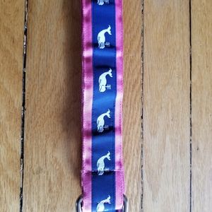 Grosgrain whale ribbon belt